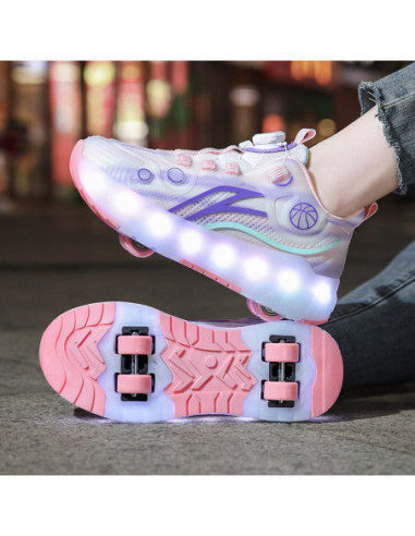 BUTY ROLKI LED BUTOROLKI ŚWIECĄCE SNEAKERSY...