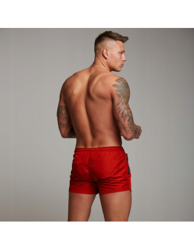 KĄPIELÓWKI MĘSKIE SZORTY SPODENKI CZERWONE VQ