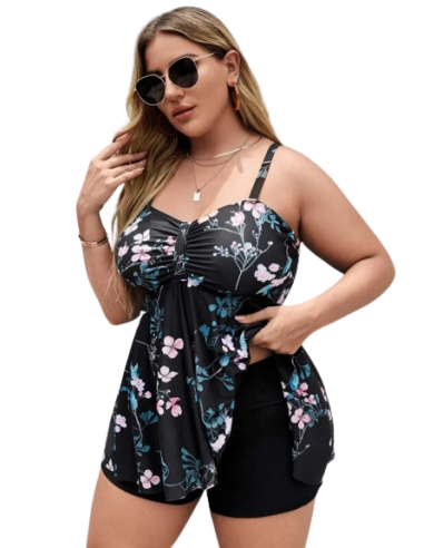 STRÓJ KĄPIELOWY SUKIENKA DWUCZĘŚCIOWA SPODENKI (Rozmiar: 4XL)
